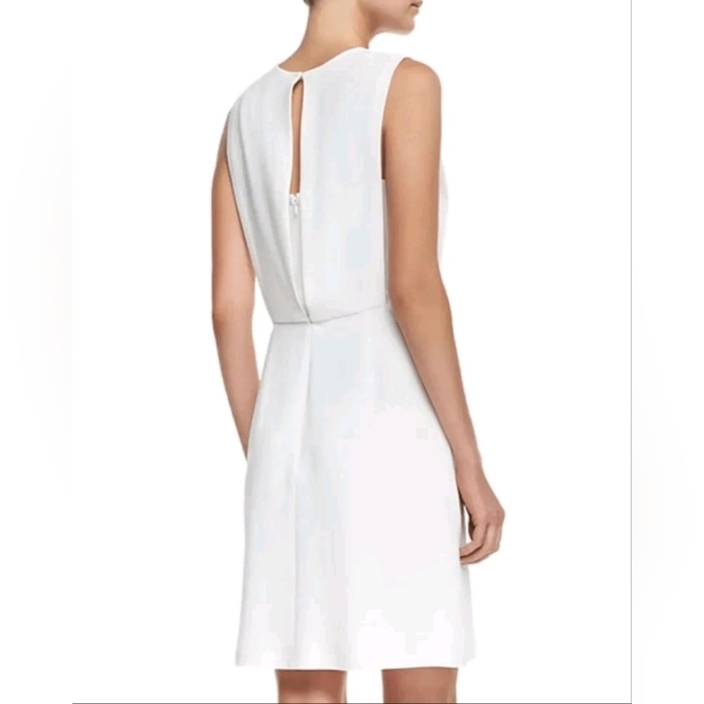 NEW Theory Rimlan Dress Women's 10 Spiaggia Fabric Lined A-Line Knee Length - Picture 2 of 14